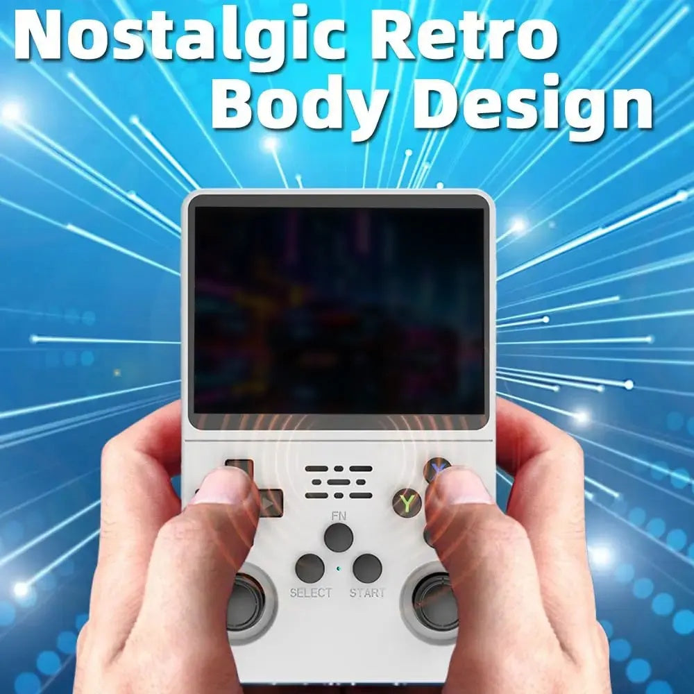 Linux System Portable Retro Handheld Game Console, 3.5 Inch IPS Display, Built-in 3000mAh Battery, 32G+64G TF Cards Preloaded Classic Games, Ideal Gift for Christmas, Thanksgiving and Holidays